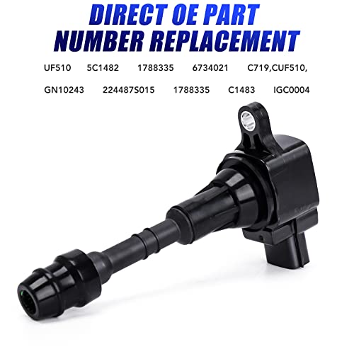 LCWRGS مجموعة من 8 حزم لفائف الإشعال وشمعات الإشعال تناسب 2004 2005 2006 2007 نيسان تيتان أرمادا إنفينيتي QX56 5.6 V8 بديل# UF510 C1483 - Image 4