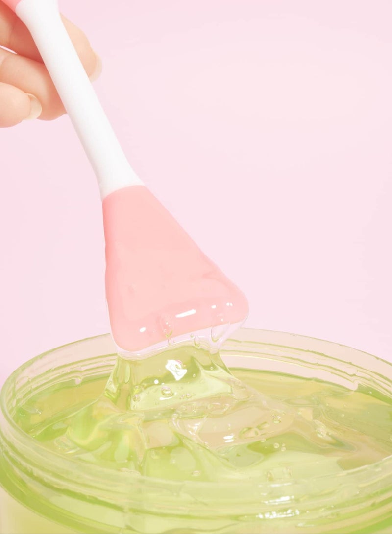 Shein Double-Head Silicone Face Cleansing Brush – Cute Bear Design for Facial Cleaning & Mask Application ( Color May Vary ) - Image 2