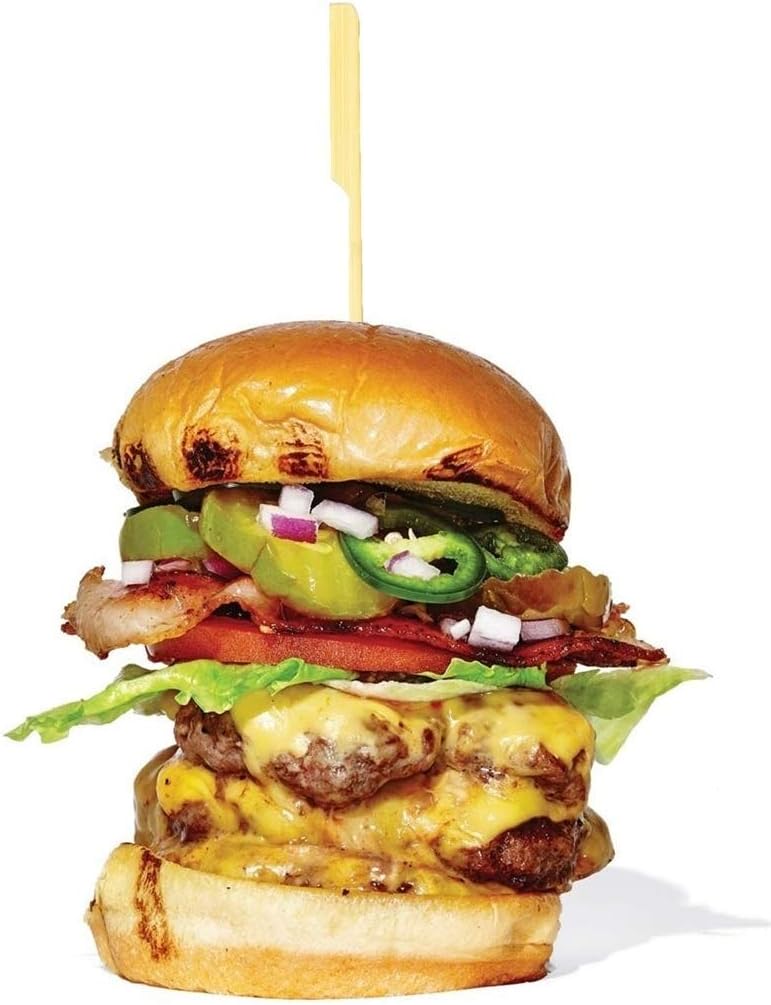 Gmark Bamboo Paddle Skewers 9" 100pc/Bag, Kabob Skewers, BBQ Skewers for Outdoor Grilling GM1077 - Image 3