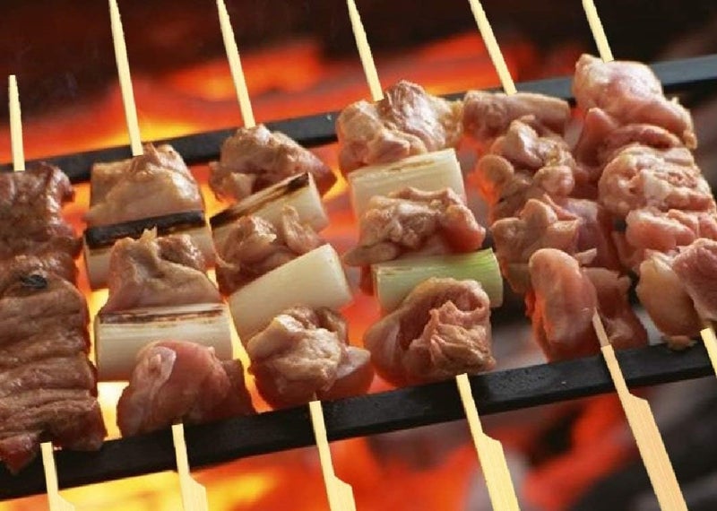 Gmark Bamboo Paddle Skewers 9" 100pc/Bag, Kabob Skewers, BBQ Skewers for Outdoor Grilling GM1077 - Image 4