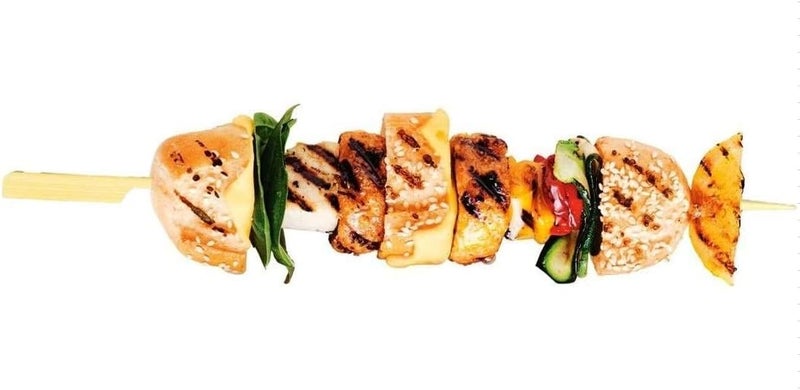 Gmark Bamboo Paddle Skewers 9" 100pc/Bag, Kabob Skewers, BBQ Skewers for Outdoor Grilling GM1077 - Image 5