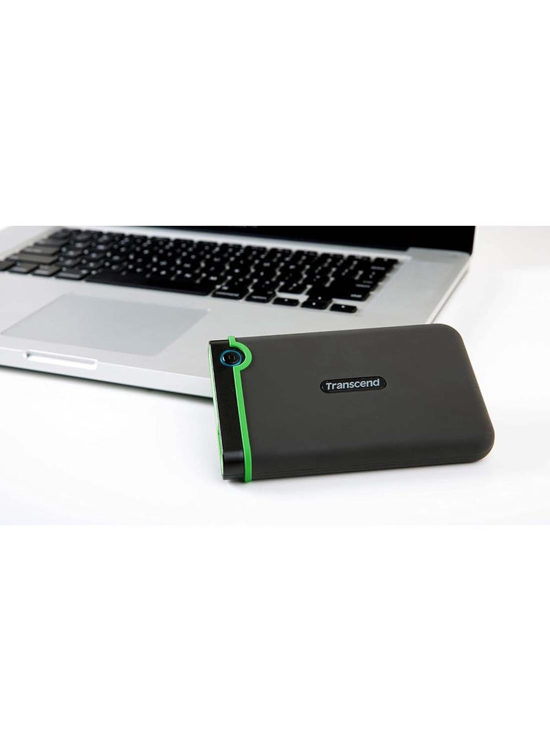 ترانسيند TS4TSJ25M3S 4 تيرابايت Storejet 25M3S واجهة USB 3.1 Gen 1 متينة مقاس 2.5 بوصة - Image 3