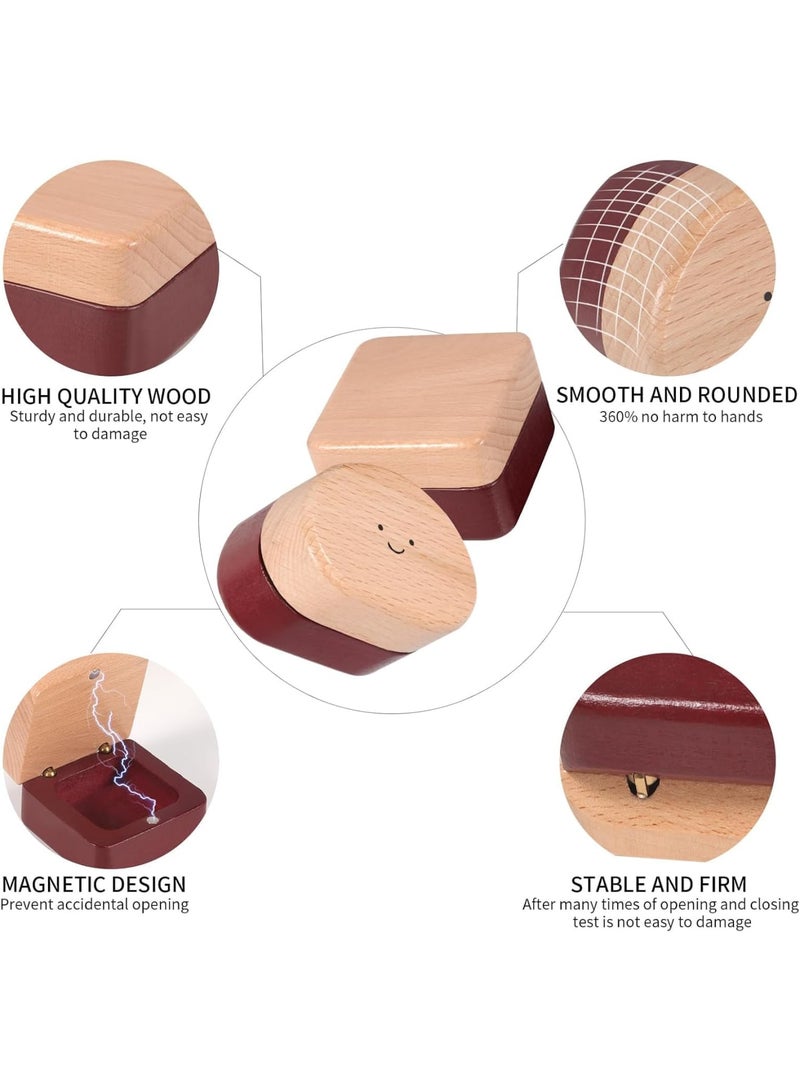 SOLARAE Carved Wooden Box, Kids Tooth Storage, Tooth Fairy Box for Boys and Girls Wooden Baby Teeth Fairy Holder, Stores Lost Teeth Shed Milk Teeth, Fetal Hair and Umbilical Cord for Baby and Kids - Image 5