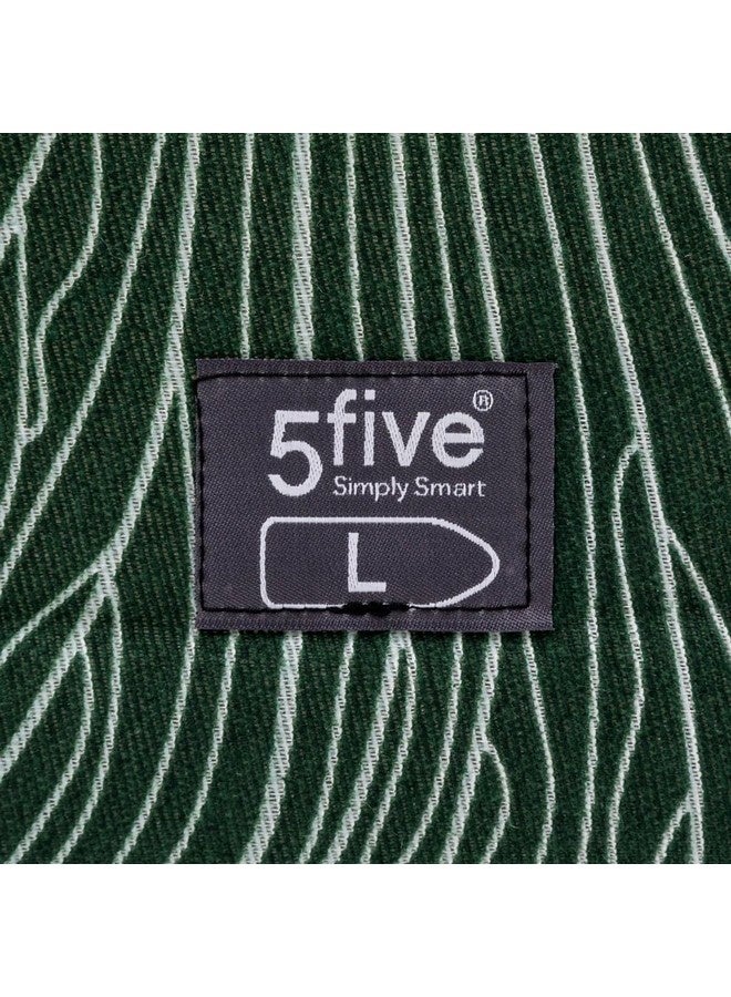 Five Simply Smart Floral Pattern 2-Layer Ironing Board Cover Dark Green and White 128-135 x 45-48 cm 186108 - Image 4