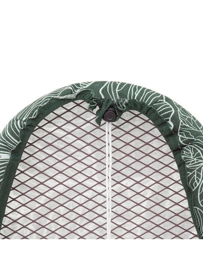 Five Simply Smart Floral Pattern 2-Layer Ironing Board Cover Dark Green and White 128-135 x 45-48 cm 186108 - Image 3