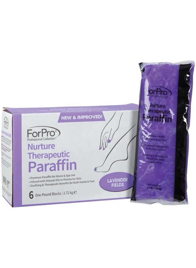 ForPro Professional Collection Nurture Paraffin Wax Refill, Lavender Fields, Six 1-Pound Paraffin Blocks, Non-Greasy, Moisturizing for Soft & Healthy Skin, 6 Lbs - Image 2
