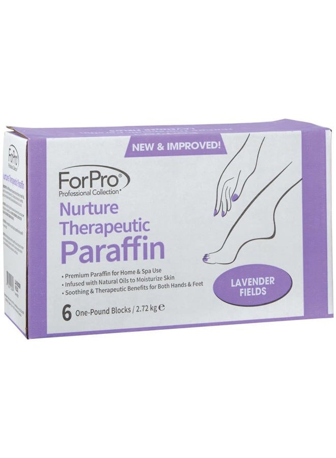 ForPro Professional Collection Nurture Paraffin Wax Refill, Lavender Fields, Six 1-Pound Paraffin Blocks, Non-Greasy, Moisturizing for Soft & Healthy Skin, 6 Lbs - Image 4