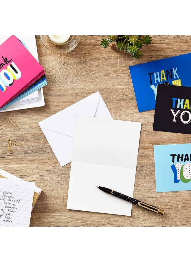 Hallmark Hallmark Thank You Cards Assortment, Colorful Thanks (48 Cards with Envelopes) for Graduation, Birthday, Bridal Showers and More  - Image 2