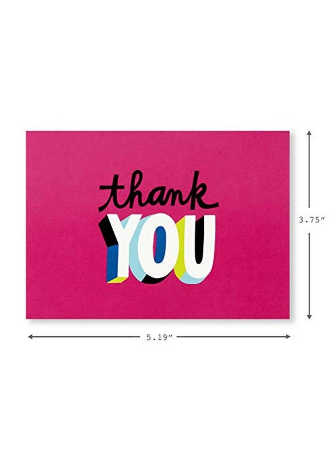 Hallmark Hallmark Thank You Cards Assortment, Colorful Thanks (48 Cards with Envelopes) for Graduation, Birthday, Bridal Showers and More  - Image 5