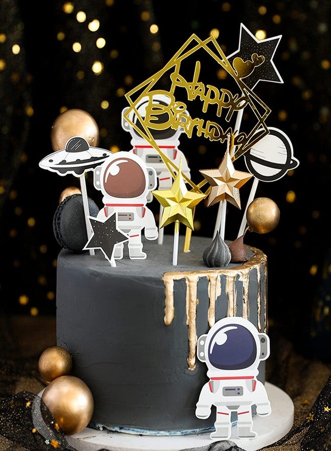 T-shin Star Shaped Birthday Candle,Metallic Multicolor 3D Design Cake Candles,Creative Fun Long Thin Wedding Birthday Candles Set,Party Supplies,Cake Decoration (Gold) - Image 2