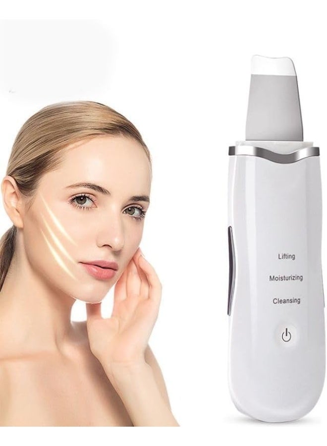 Rechargeable Ultrasonic Skin Scrubber – Deep Clean, Blackhead Remover & Anti-Aging Facial Tool for All Skin Types - Image 1