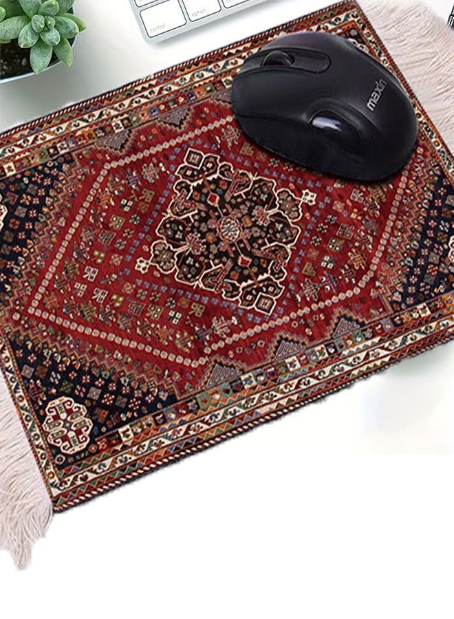 Coffee Mat Coffee Cup Mat Coffee Mug MatTable Mat Mouse Pad Rubber Rectangle,Hide Stain Absorbent Drying Mat with Waterproof Rubber BackingMulti-Purpose Use – Oriental Rug Design-Table Mat, Mouse Pad - Image 2