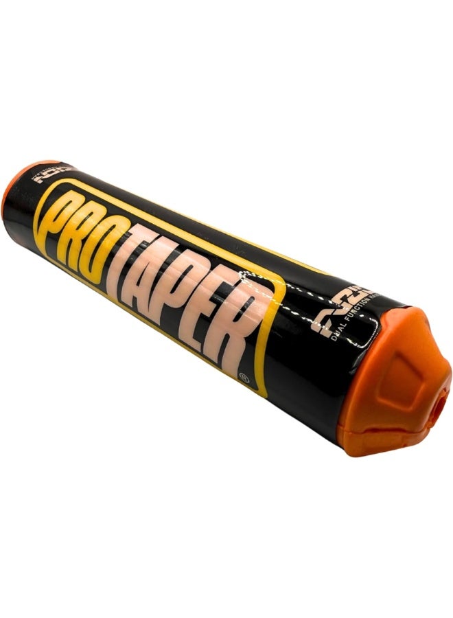 برو تابس وسادة مقود فوزيون من الفوم عالي الكثافة لحماية المقود لدراجات الموتوكروس والدراجات الترابية وBMX والسكوتر باللون البرتقالي - Image 2