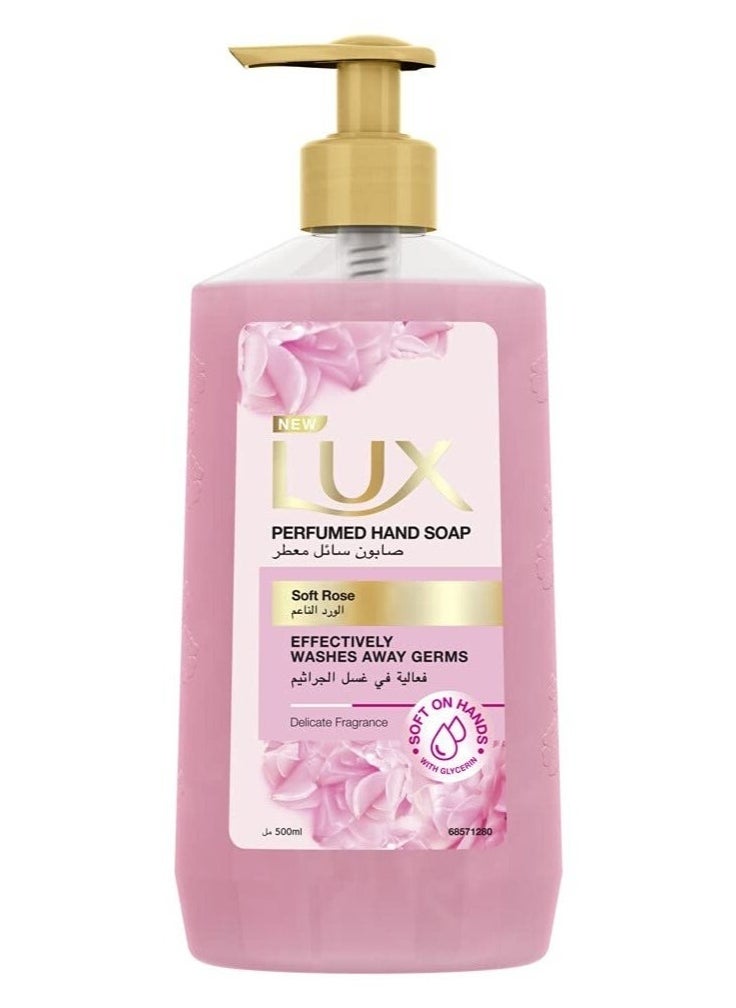 Lux لوكس غسول يدين معطر برائحة الورود 