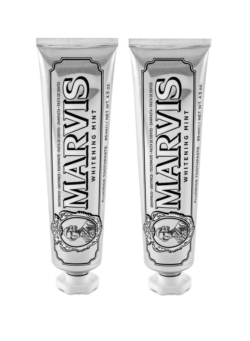 Marvis 2pcs Whitening Mint Toothpaste With Xylitol 85Ml/4.2Oz - Image 1