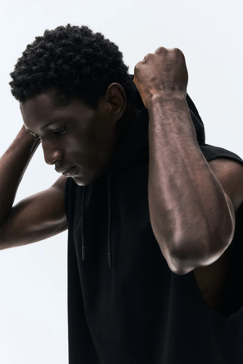 H&M  Regular Fit Sleeveless sports hoodie with DryMove™ for Men | Best Price UAE