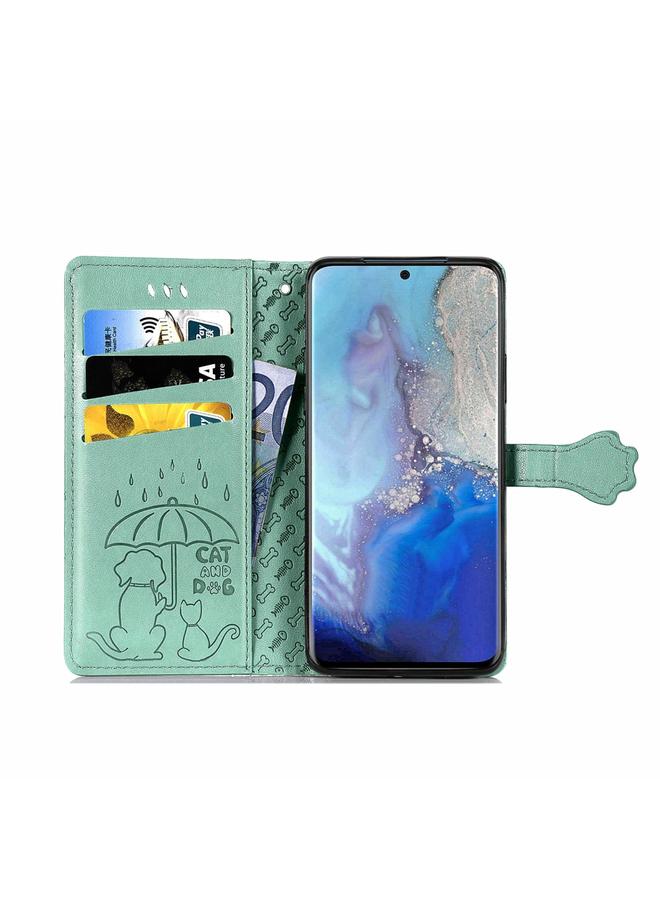 Zaboon Case For Galaxy S20 Cute Cat and Dog Embossed Horizontal Flip Leather Case with Bracket / Card Slot / Wallet / Lanyard - Image 3