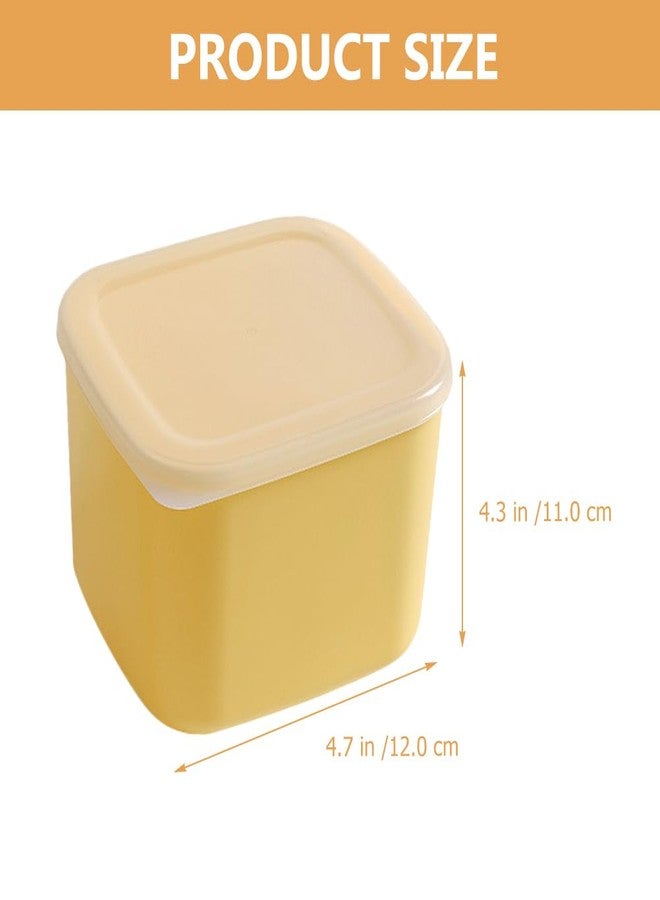FUNOMOCYA Cheese Storage Box 2-Pack 4.72X4.33X3.54 Inch Airtight Reusable Cheese Slice Container with Lid for Butter and Preservation Refrigerator Organizer - Image 5