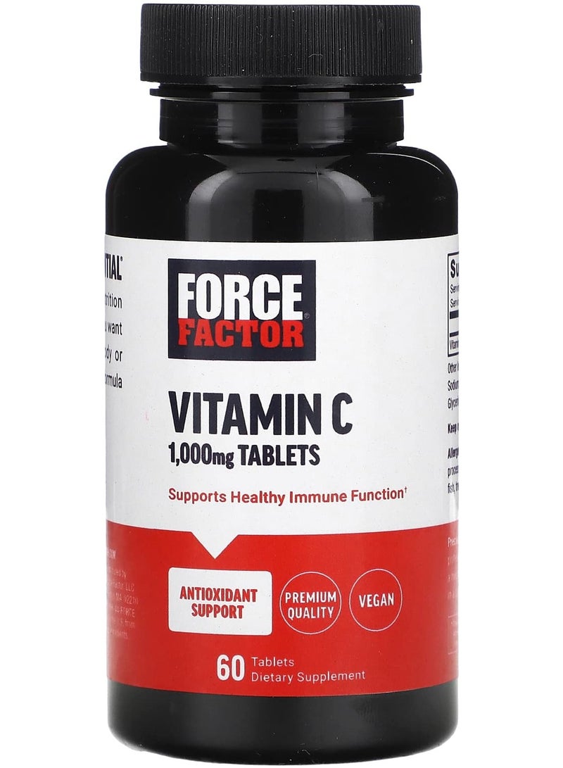 Force Factor Vitamin C 1000 mg 60 Tablets