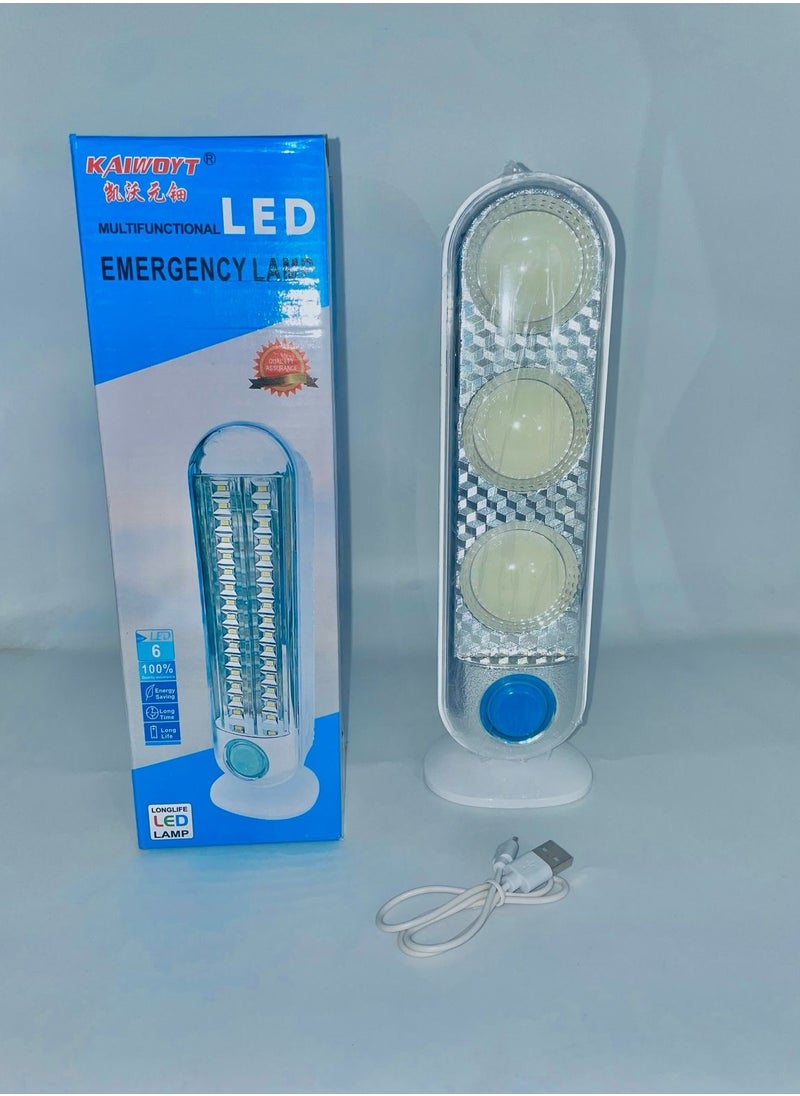 Generic Multifunctional LED Emergency 3 Lamp - Kaiwoyt WJ-6878D  - Image 1