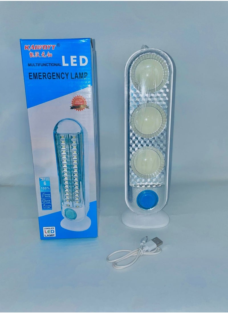 Generic Multifunctional LED Emergency 3 Lamp - Kaiwoyt WJ-6878D  - Image 2