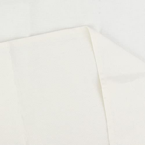 INFEI Solid Color Cotton Blended Dinner Cloth Napkins - Set of 12 (17 x 17 inches) - for Events & Home Use (Cream White) - Image 5