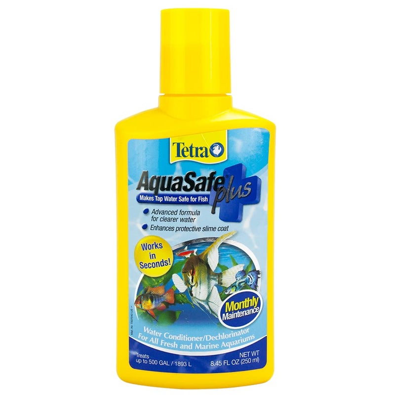 Tetra AquaSafe Plus, 8.45 Ounces, aquarium Water Conditioner And Dechlorinator, Model Number: 46798162681 - Image 1