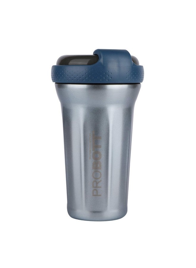 PROBOTT Elegant Stainless Steel Water Bottle, Vacuum Insulated Flask Bottles, 500 ml, Light Blue | Hot and Cold | Easy to Carry | Leak Proof | Proteins | Sports | Office| Gym | Travel - Image 1