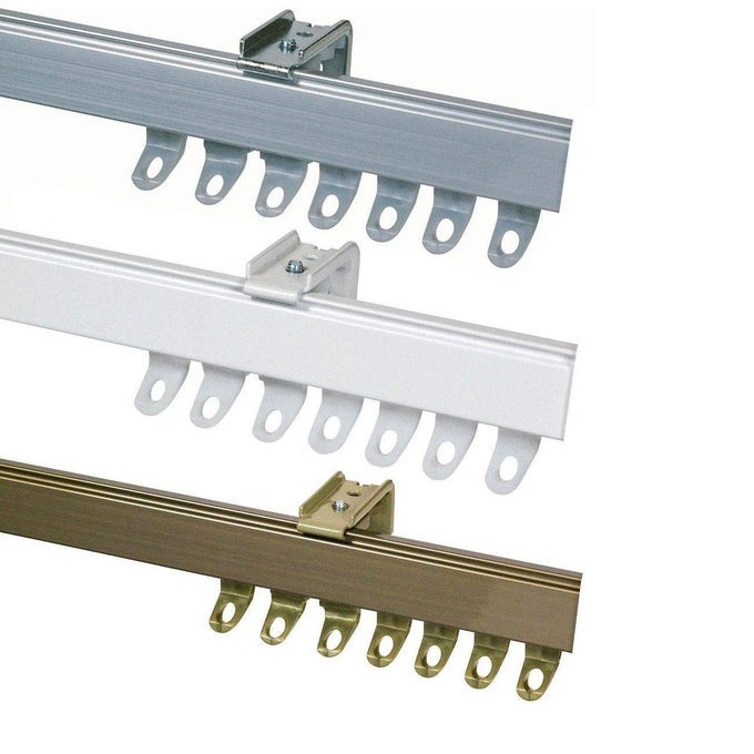 Fineline Curtain Track Set White 500 Cm