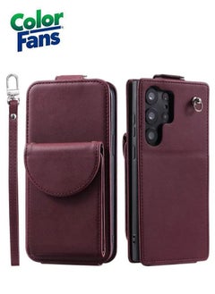 Vertical Flip Wine Red