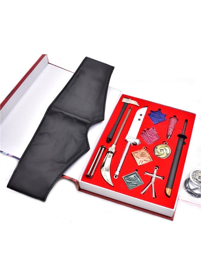 HALAMODO Jujutsu Kaisen 12-Piece Necklace Pendant Set - Gojo's Blindfold, Itadori, Fushiguro and Kugisaki Charms, Extensive Birthday Gift Collection - Image 2