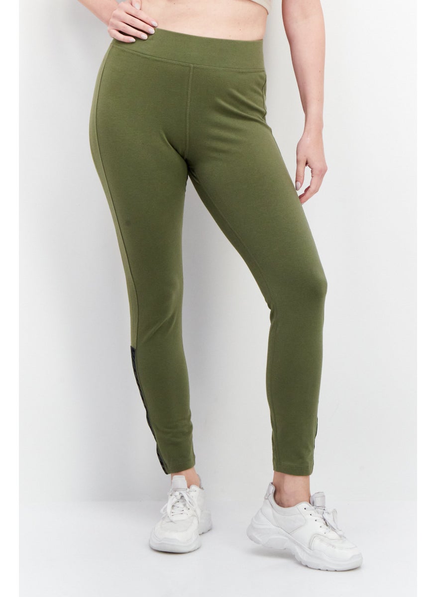 Ufc Women Sportswear Fit Brand Logo Training Tights, Sage Green  - Image 1