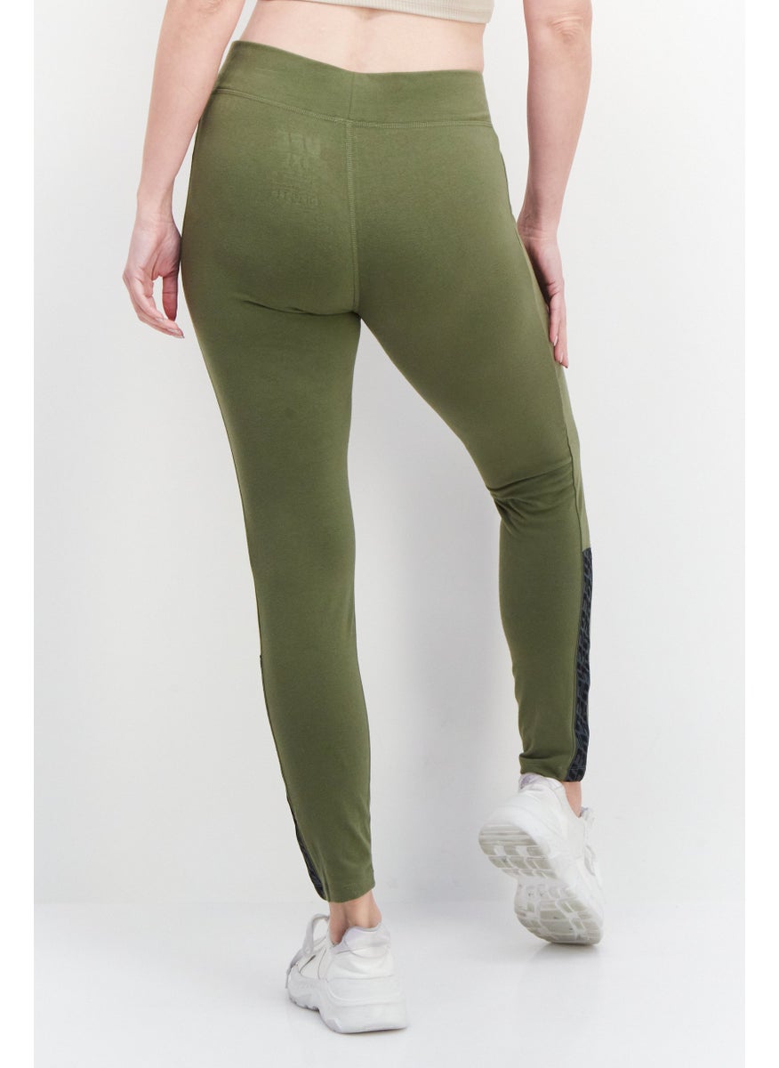 Ufc Women Sportswear Fit Brand Logo Training Tights, Sage Green  - Image 3
