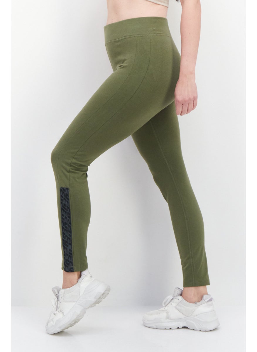 Ufc Women Sportswear Fit Brand Logo Training Tights, Sage Green  - Image 4