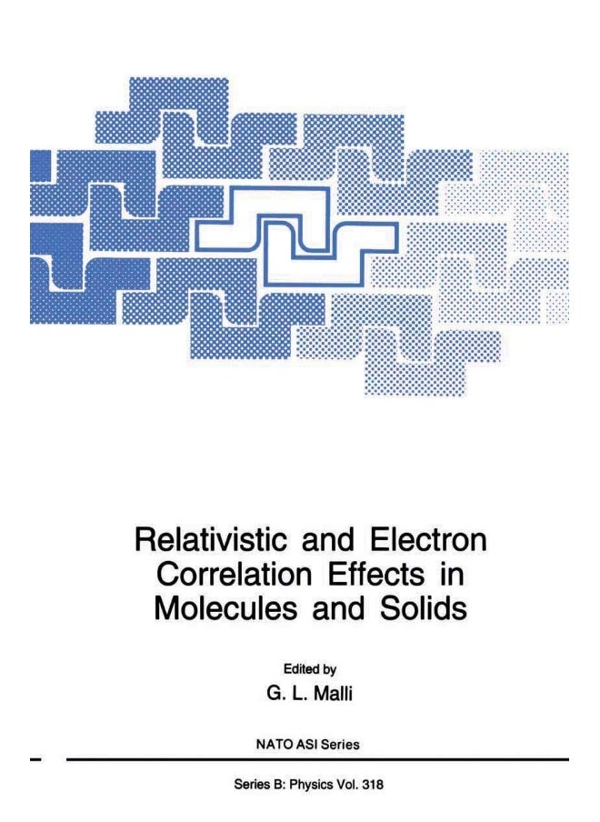 null - Relativistic and Electron Correlation Effects in Molecules and Solids - Image 1