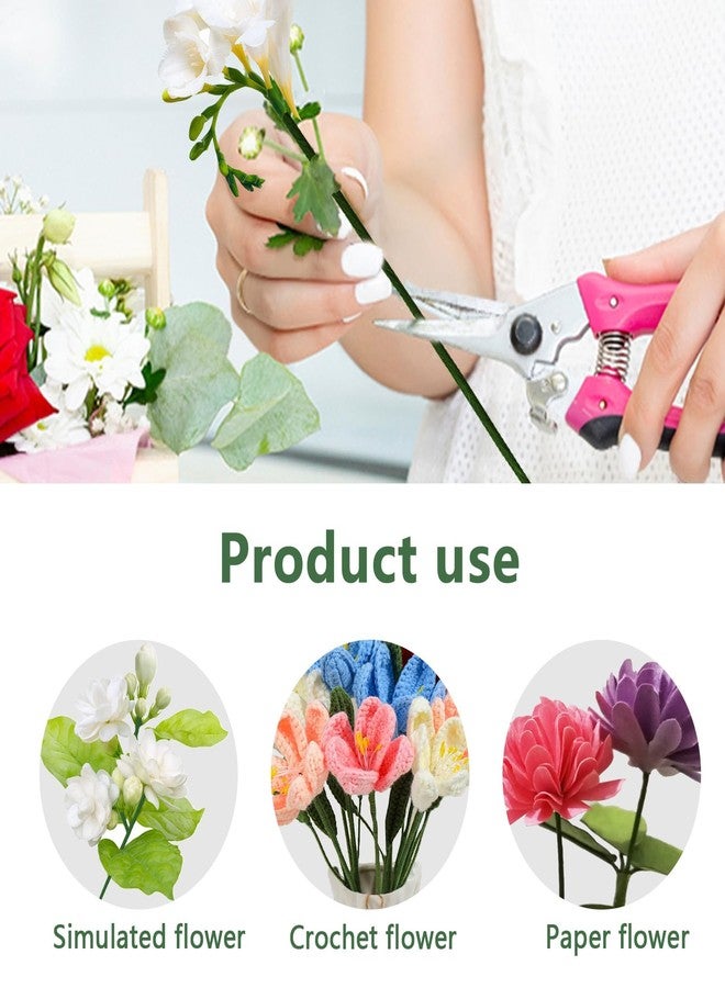 Yitexin 80Pcs Floral Wire, 30cm/11.8in Length 3mm/0.12in Diameter Floral Stems, 18 Gauge Flower Wire Wrapped with Paper, Florist Wire for Artificial Flowers, Wreath, Bouquet (Mixed Color) - Image 4
