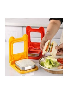 Generic Toast bread cutter and presser for making sandwiches, equipped with a stainless steel blade  - Image 3