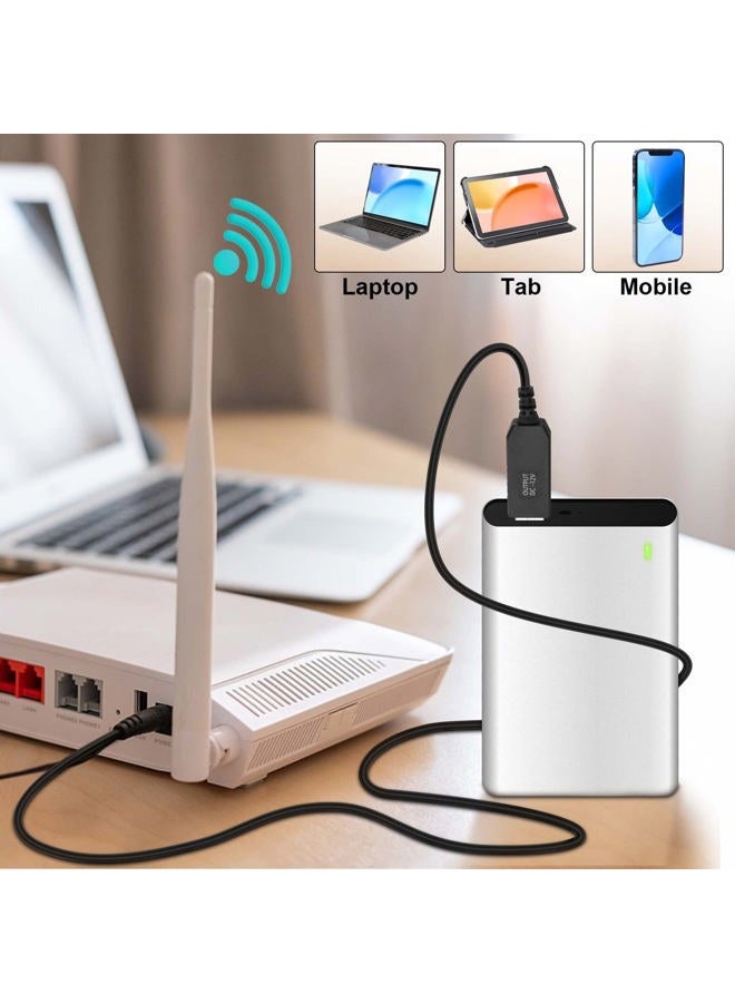iGreely USB Voltage Step Up Converter - DC 5V to 12V, 3ft Cable with DC Jack 5.5 x 2.5mm or 5.5 x 2.1mm - Image 2