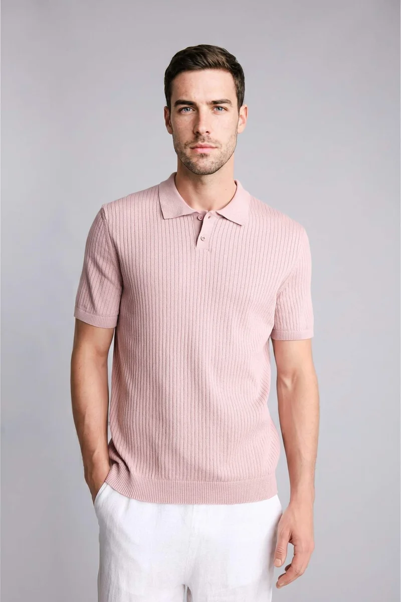 Defacto Standard Fit Polo Collar Short Sleeve Polo T-Shirt