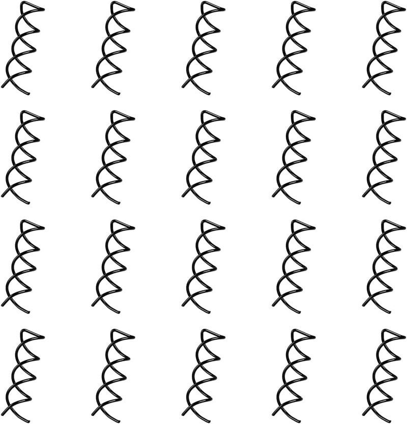 20PCS Women Spiral Hair PinsDurable Alloy Spiral Bobby Pins Screw Hair Pins Twist Insert Hairpins Styling Accessories for Women Ladies GirlsBlack