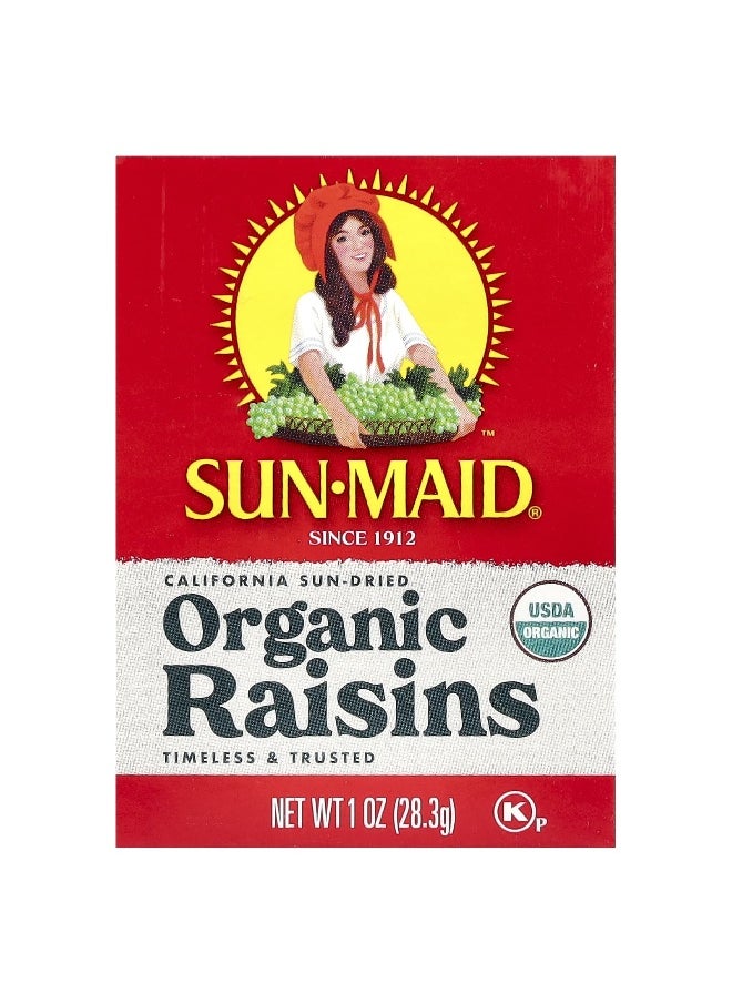 SUNMAID Sun-Maid, Organic California Sun-Dried Raisins, 6 Boxes, 1 oz (28.3 g) Each  - Image 3