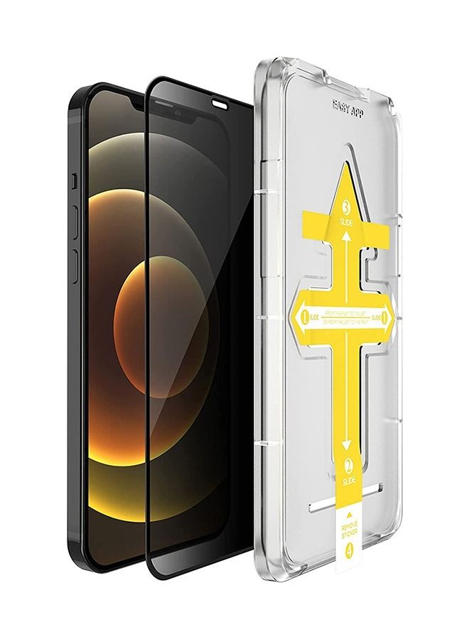 Markhor Tempered Glass Privacy Anti Spy Screen Protector With Auto Alignment Easy Installation For Apple iPhone 14 Black - Image 1