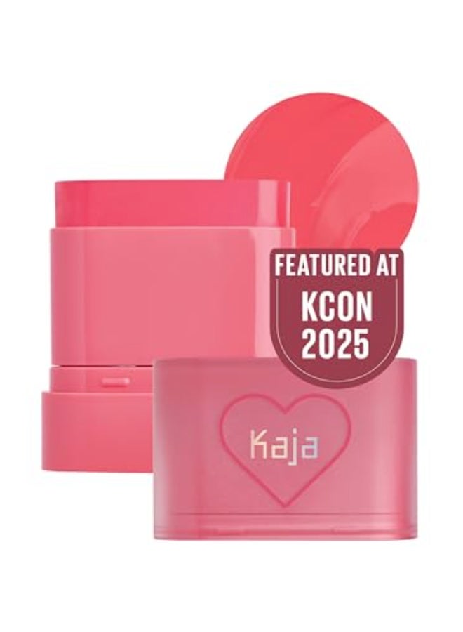 KAJA Cheek Lip Dewy Bar 02 Strawberry Sorbet Creamy Blusher and Balm MultiStick 45 Moisturizing Oil Apple Extract VitaminHyaluronic Acid Infused High Shine NonSticky Easy Blending 10g - Image 1