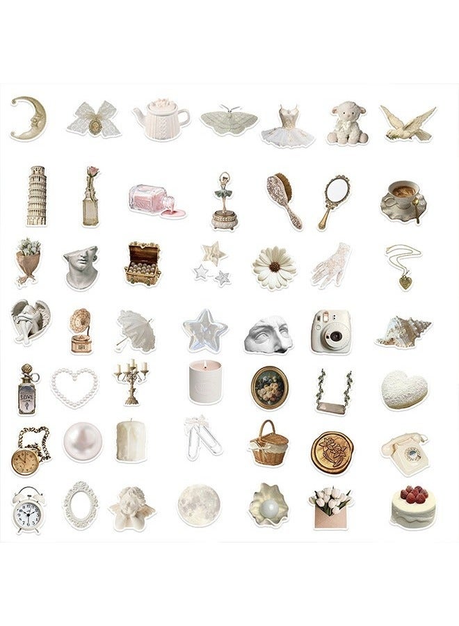 50 Pcs Vintage Stickers, Aesthetic Stickers for Water Bottle, Laptop, Scrapbook, Journaling, Waterproof Vinyl Stickers for Adults Teens - Image 2