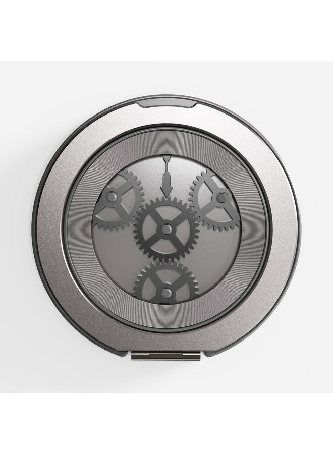 X12 Star Wheel Rotating Stand 360 Lazy Desktop Adjustable Ring Buckle Portable Live Phone Stand-Color:Gray-Style:X12 Star Wheel Bracket (self-adhesive)  - Image 1