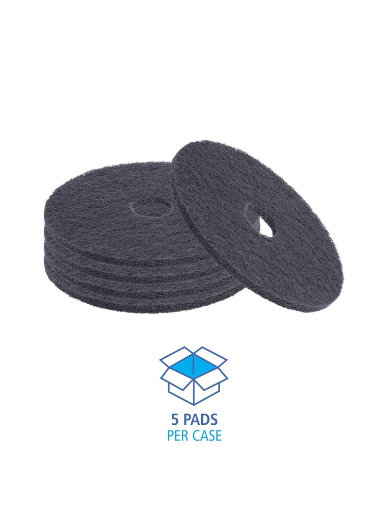 boardwalk Boardwalk Stripping Floor Pads 19 Diameter Black 5Carton  - Image 3