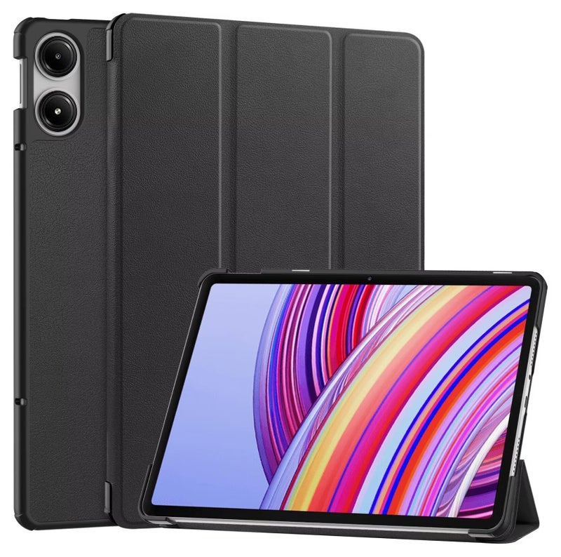 يوارب كينج غطاء حماية ذكي نحيف ستاند باك شيل ل Redmi Pad Pro 12.1 بوصة / Xiaomi Poco Pad 12.1 بوصة ، إيقاظ تلقائي / نوم أسود - Image 1