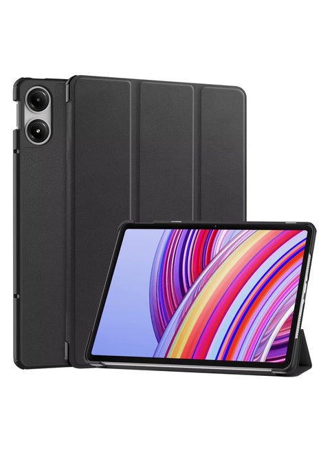 Slim Stand Hard Back Shell Smart Cover Case for Redmi Pad Pro 12.1 inch/ Xiaomi Poco Pad 12.1 inch, Auto Wake/Sleep Black