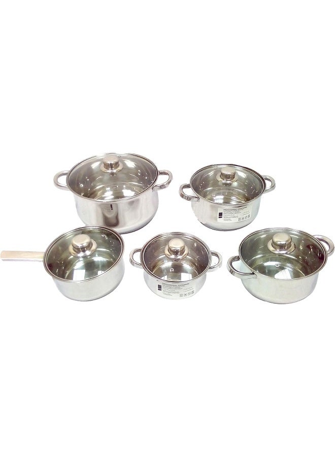 Wilson Stainless Steel Cooking Set 13 Pieces, Silver - Image 1