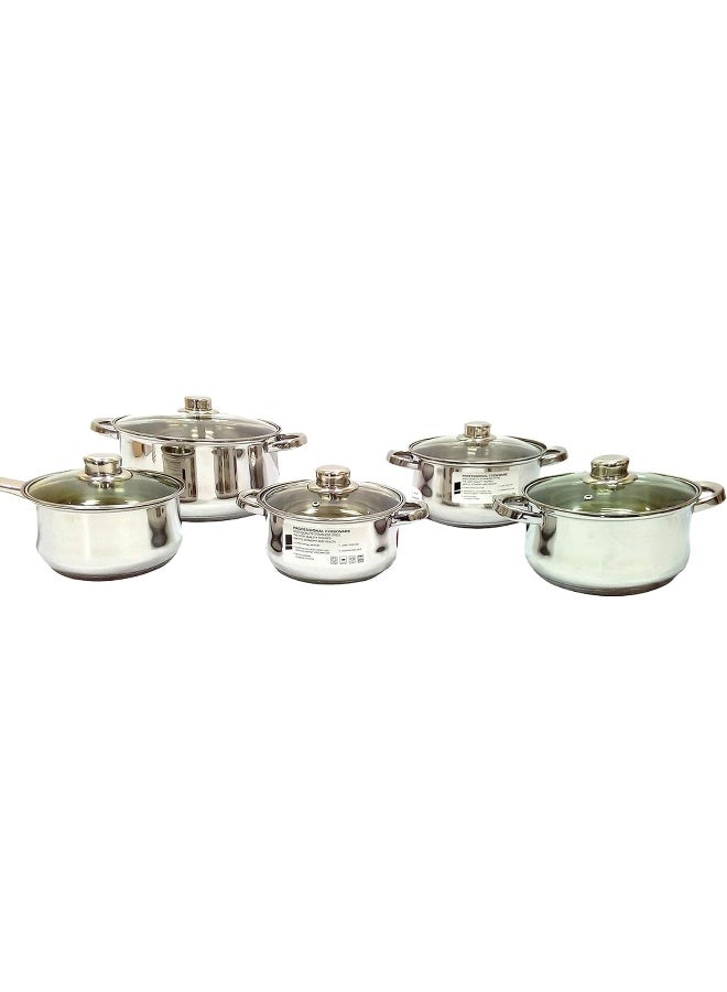 Wilson Stainless Steel Cooking Set 13 Pieces, Silver - Image 2